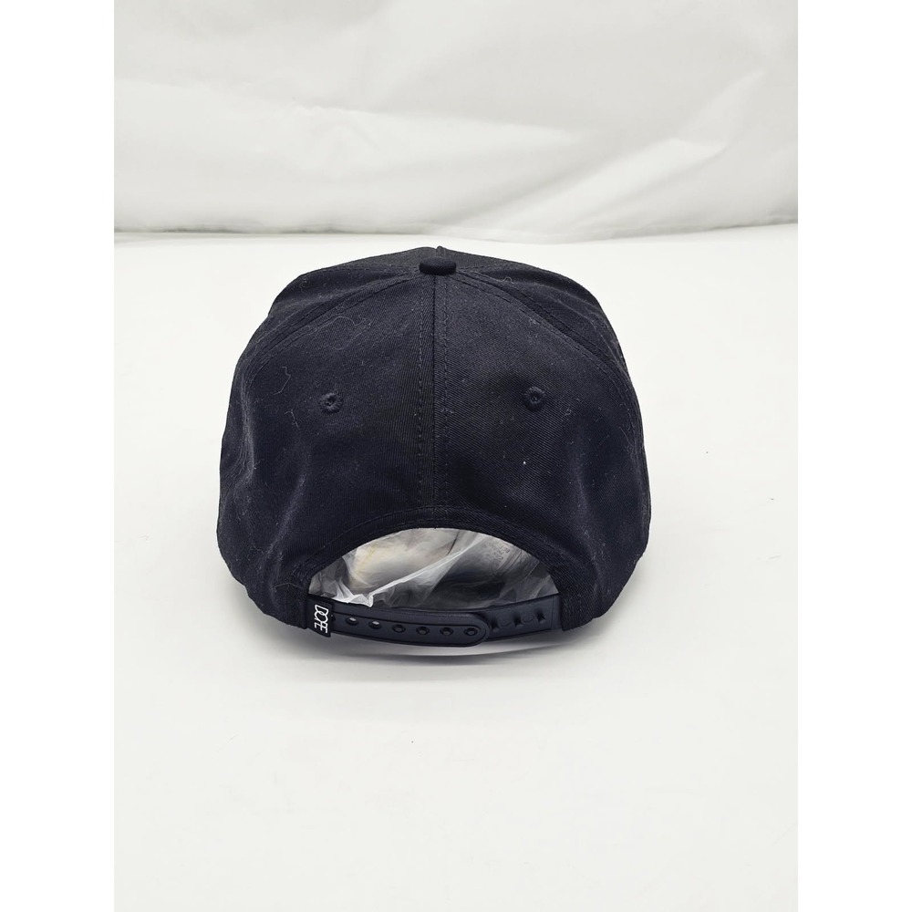 DOPE Black Solid Snapback Hat Cap, One Size Adjustable, Unisex Adults - Picture 6 of 7